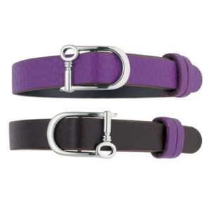 *Single Leather Bracelet Band* KEEP COLLECTIVE~Purple/Brown *NIP*